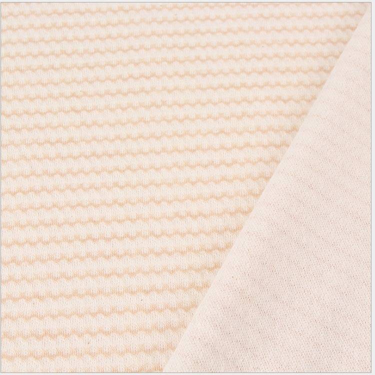婴儿宝宝衣服彩棉面料 全棉提花双面布 婴童亲肤爬行服连体衣布料