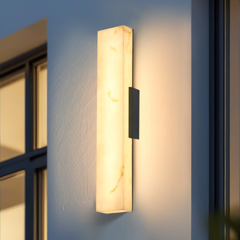 新款户外防水云石现代简约壁灯z轻奢别墅柱子两侧围墙灯庭院门口