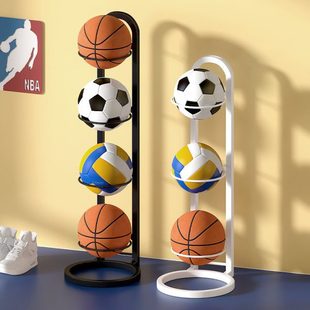 球类收纳架家用篮球置物架儿童室内运动器材落地折叠足球摆放架子