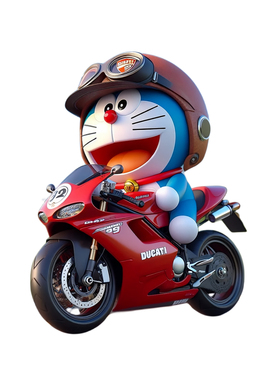 蓝胖子哆啦A梦卡通贴纸卫生间浴室大张自贴室内厨房卧室墙贴P308