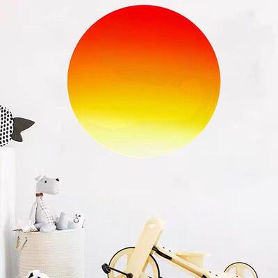 经典红太阳夕阳红家居装饰贴纸