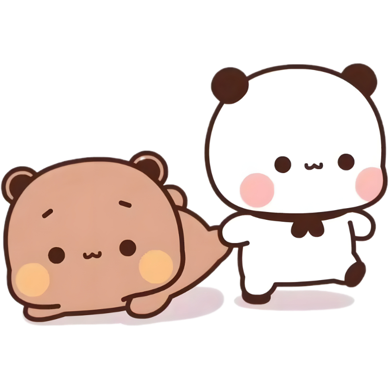 熊猫卡通可爱大张贴纸贴墙装饰