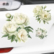 素色花朵牡丹趣味防水划痕遮挡贴机车门窗玻璃装 饰汽车贴纸P105