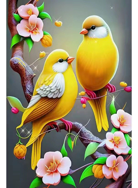 招财吉祥鸟贴纸唯美动物海报浴室玄关卧室床头墙上防水贴画P317