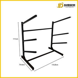 跨境皮划艇展架生产三层板铁质拆示板装 359冲浪雪收纳架滑板架子