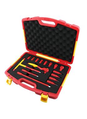 盾74钢6件8套10mm系列绝缘套筒组套S15016六角套筒旋1具套筒