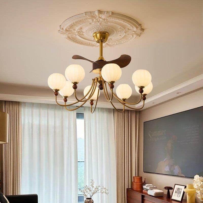 中古风客厅风厅扇灯美式古餐柿子吊复灯新款胡417桃木中风客厅古,家装灯饰光源,智能吊灯,淘宝优惠券,粉丝福利购,淘宝优惠卷