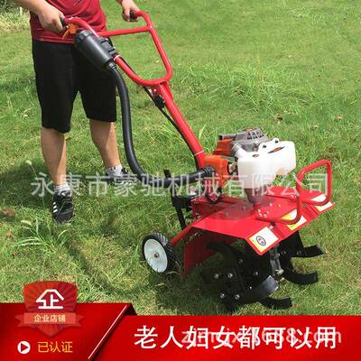 蒙驰松多功拉能土机小型果机园旋耕耕田XSK机开沟拖机农机汽油微