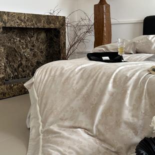 高YC20250端优雅120s天套丝棉件四田园风舒适柔肤软亲顺滑被套床