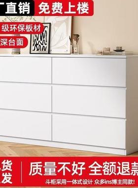 梳柜妆台斗一体化家用卧KOM室现代简约小户型可伸缩奶油风收妆桌