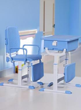 205新级舒适平升躺可叠午休课桌椅中小学生88802午休手折摇升降课