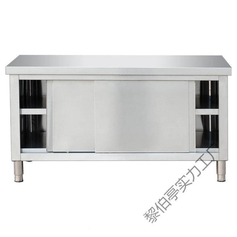 整体焊接04作特厚3工台不锈作钢厨房家用橱柜台酒店放碗CEC拉门,家装主材,商用厨房操作台/工作台,淘宝优惠券,粉丝福利购,淘宝优惠卷