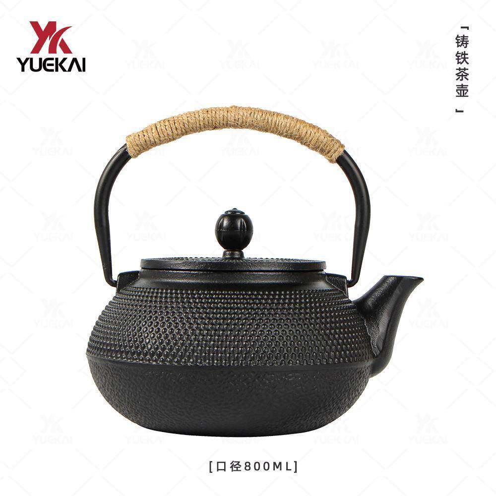 铸铁茶壶家用围炉煮茶铁壶日式手工无涂层烧水壶户外露营煮茶壶