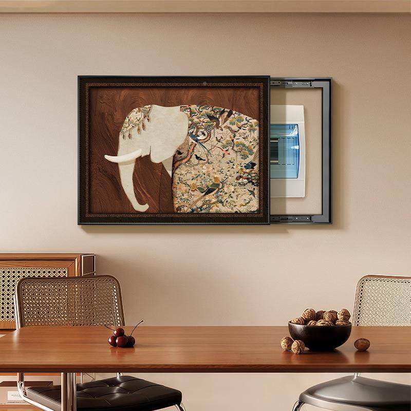 中风电箱表箱强弱电装饰F99S8T9S画复古配电电古闸盒电源箱箱遮丑