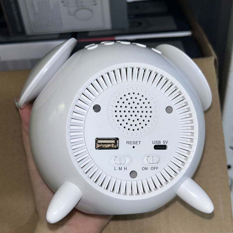 多功能唤醒闹钟夜灯一体儿童孩子早起床七彩色充电卧室床头时钟灯