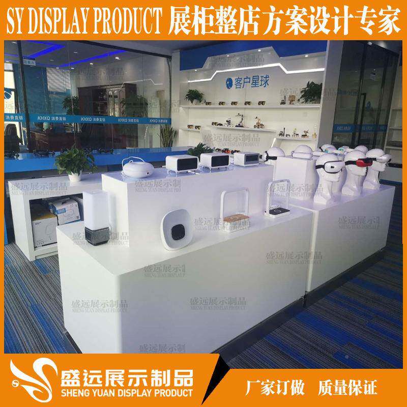 小家货架展示231004架柜展钢木电磁展炉台木纹电器中岛柜家电电烤