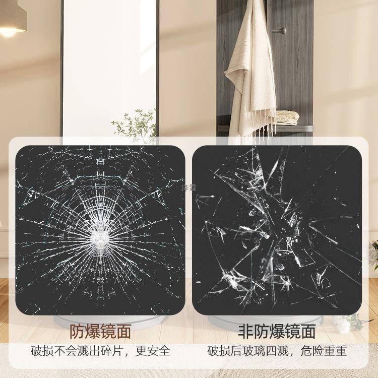 旋转穿衣镜落地挂衣架镜子一体全身镜卧室梳妆台衣帽立式移动镜子