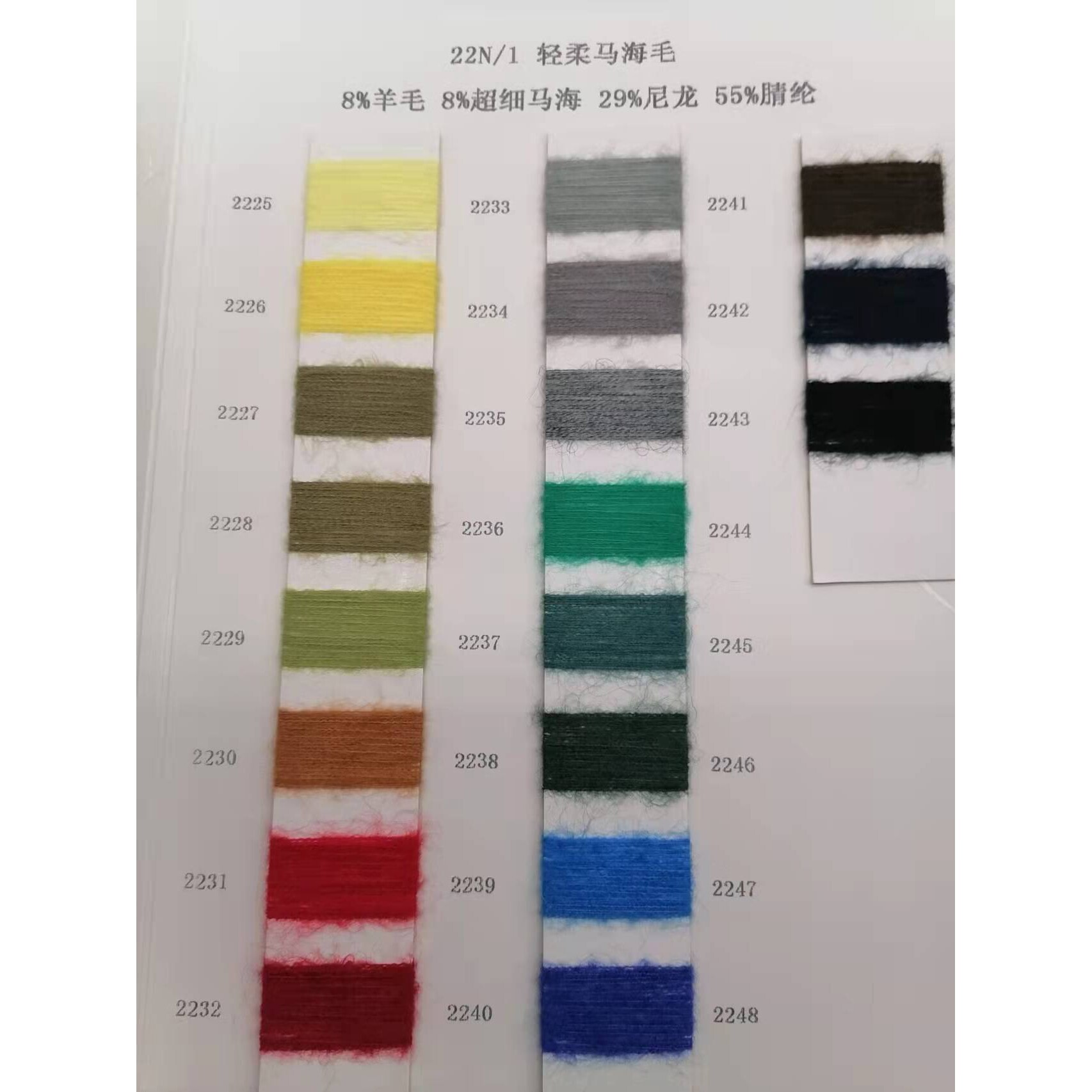 超细马海毛8羊毛8马海29尼龙55腈纶亲肤针织毛腈纶毛线面料