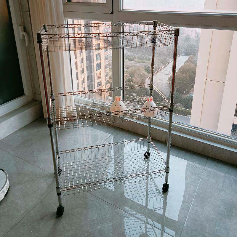 0J带轮移动多肉花可盆WL轮架小推车带滑花架阳台子落地架收纳置
