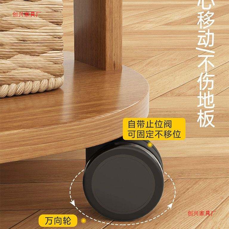 穿衣镜轻奢复古洞洞板挂衣架可旋转移动家用衣帽架一体落地全身镜
