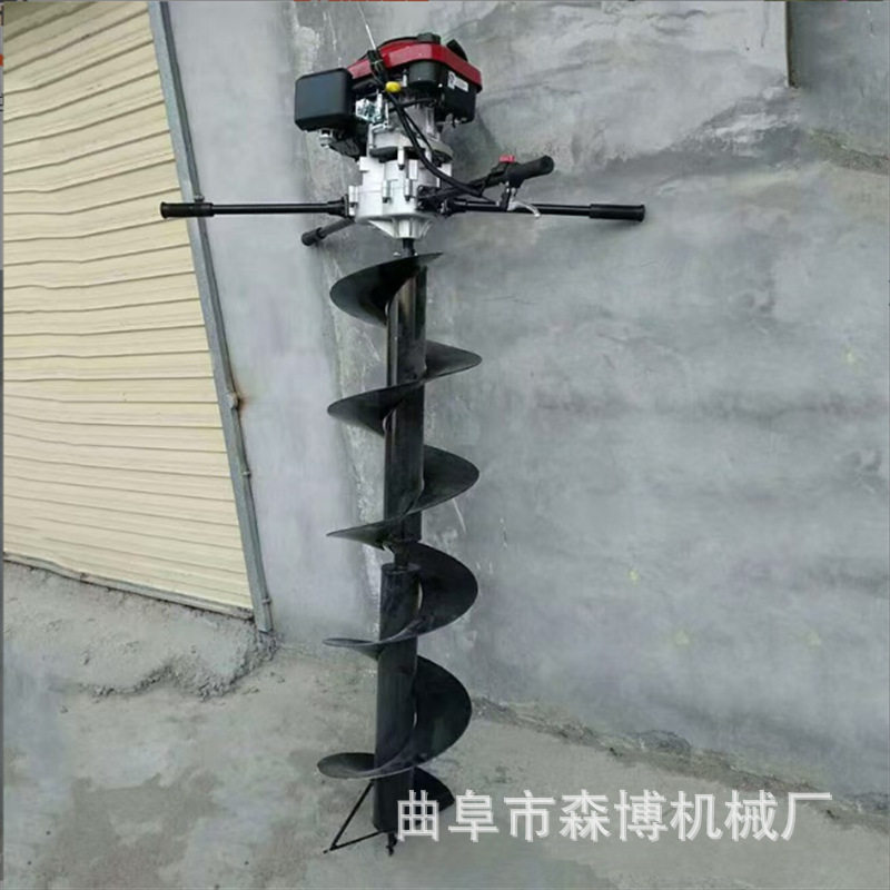 双人钻坑机大马力汽油地钻冰钓钻孔打洞机工地埋桩林业种树挖坑机
