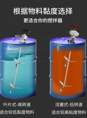 防爆air mixer Agitator气动搅拌机器铁桶塑料桶油化学品化工200L