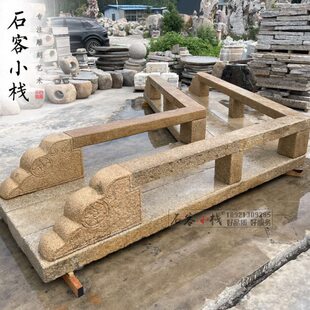 花岗岩别墅老石桥庭院平桥景观小石桥整石桥庭院户外桥装饰造景桥