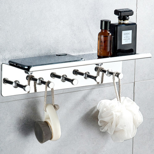 进门玄关挂钩g门口钥匙挂衣架钩壁挂墙上免打孔收纳挂架墙壁置物