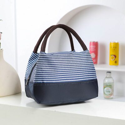 便当包保温保冷牛津防水帆布饭盒袋包男女士上班手提午餐小布包