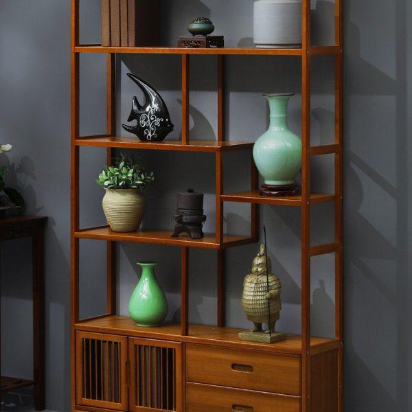 博古架实木新中式茶架子置物架多宝阁展示架茶叶柜茶具收纳,住宅家具,多宝格/博古架,淘宝优惠券,粉丝福利购,淘宝优惠卷