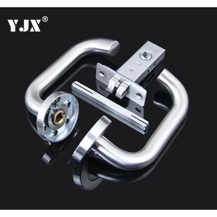 YJX 防火门锁304不锈钢执手锁过道门锁通道锁单舌不带钥匙 雅金轩