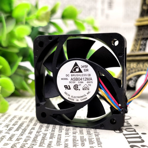 台达 4010 ASB0412MA 12V 0.08A 4CM 4线 交换机 超静音散热风扇