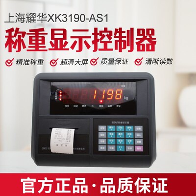 上海耀华XK3190-AS1地磅数字显示器免调试高精度仪表10t/30t数字