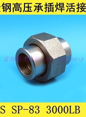碳钢高压SW承插焊接活接头由壬 GB/T14383 3000LB级套焊 插焊直接