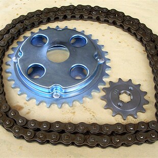 摩托车大地鹰王DD250E钱/CA250江套链520H加厚链轮齿牙盘三件套头
