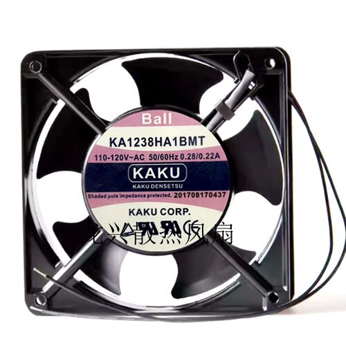 全新KAKU卡固 KA1238HA1BMT 12038 110V 机柜小型工业散热风扇