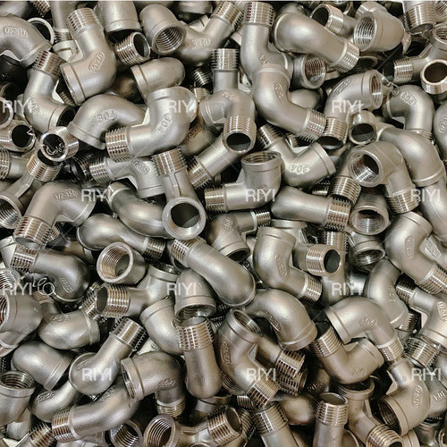 304不锈钢精铸内外丝弯头90度内丝转外丝管件4分6分1寸DN15DN25