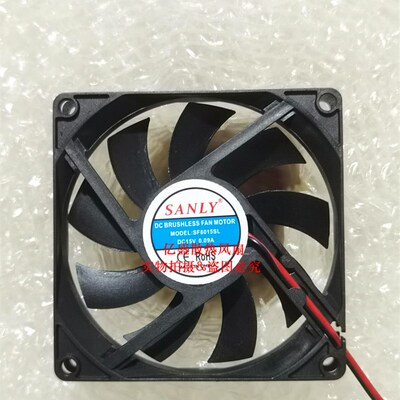 全新SANLY SF8015SL 4 5 6 7 8 9 12CM 静音散热风扇DC15V