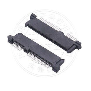 SATA7 单排直插SATA连接器22P母座SATA传输传输接口 15P母座立式
