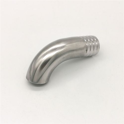 304不锈钢单焊宝塔弯头90度卫生级镜面抛光弯管竹节软管皮管接头