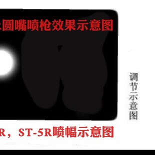 德国ST-6R自动喷头鸡蛋液食用油ST-5R圆雾丸吹打标记油漆自动喷枪