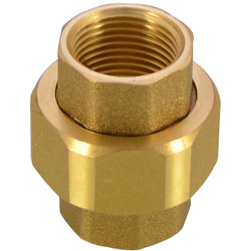 1分2分3分黄铜活接头双内丝直接加厚管件地暖接头配件DN6 8 10