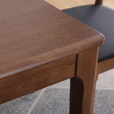 北欧全实木餐桌椅组合日式现代简约小户型长方形家用餐厅饭桌椅子