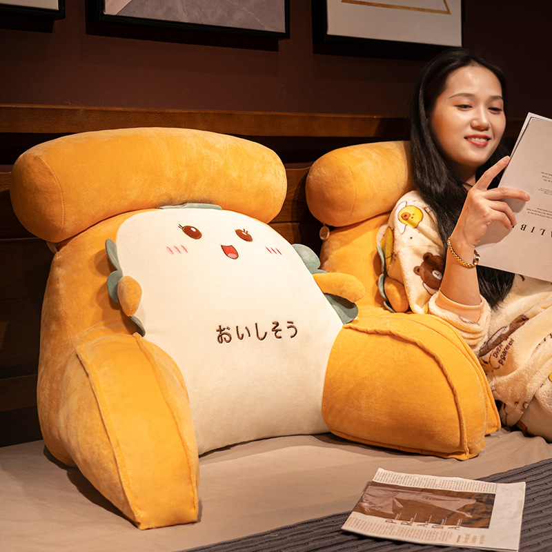 床头软包大靠背垫床上靠枕靠垫抱枕女生睡觉宿舍看书沙发护腰枕头