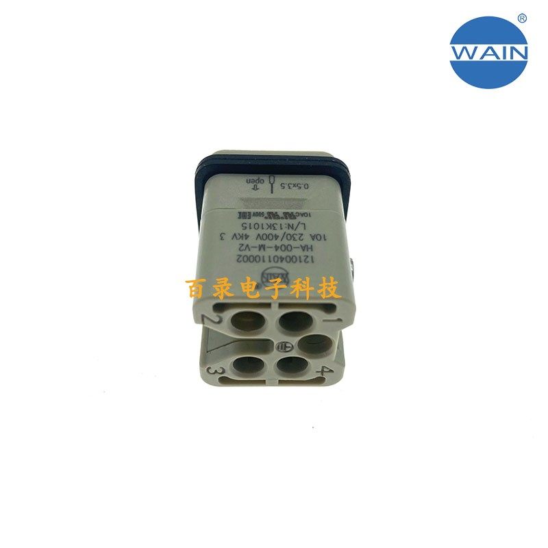唯恩HA芯体系列 4芯 10A 230/400V型号HA-004-M-V2公芯