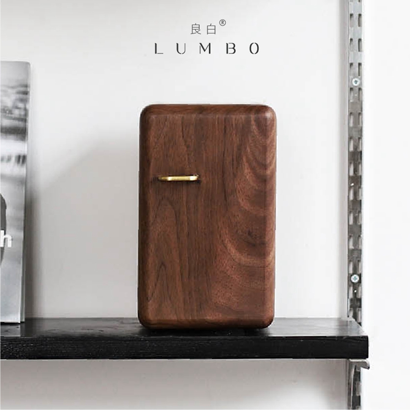 LUMBO良白/冰鲜首饰盒/原创高档实H木首饰收纳盒耳钉饰品收纳盒子