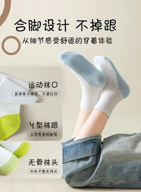 【下单立减50】春夏新款儿童袜子春秋不硌脚防臭中筒吸汗棉袜XD