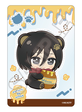 预定定金  进击的巨人 饿肚子小熊 Q版透卡卡片 H1027 周边