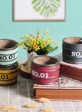 复古怀旧水泥烟i灰缸工业风创意摆件餐厅酒吧咖啡厅时尚潮流装饰