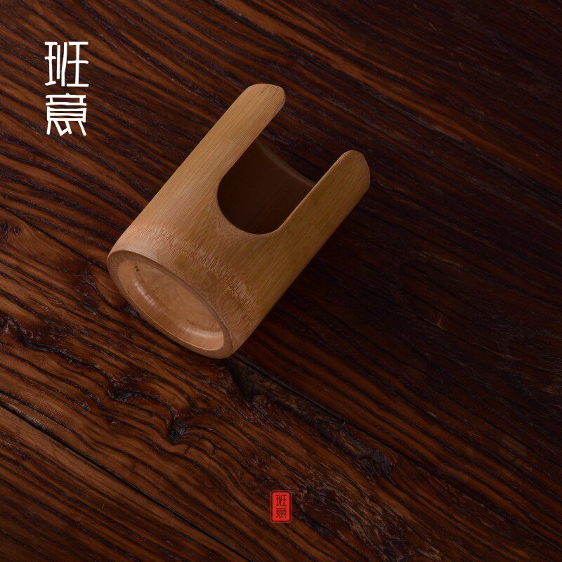 班意 茶杯笼日式竹杯篓茶杯收纳筒茶杯架收纳盒 功夫茶具茶道零配